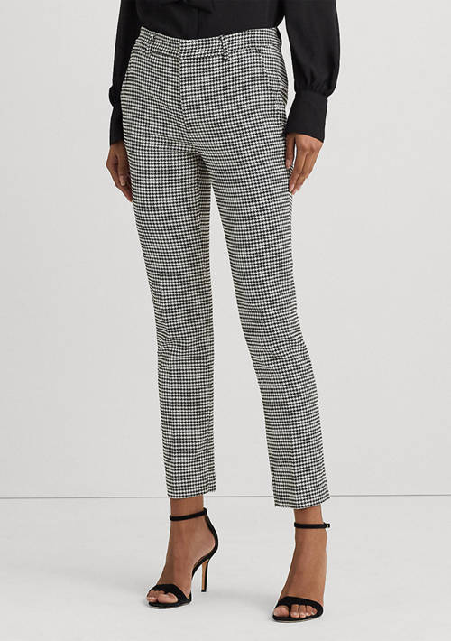 POLO Ralph Lauren  Womens Houndstooth Twill Cropped Pants